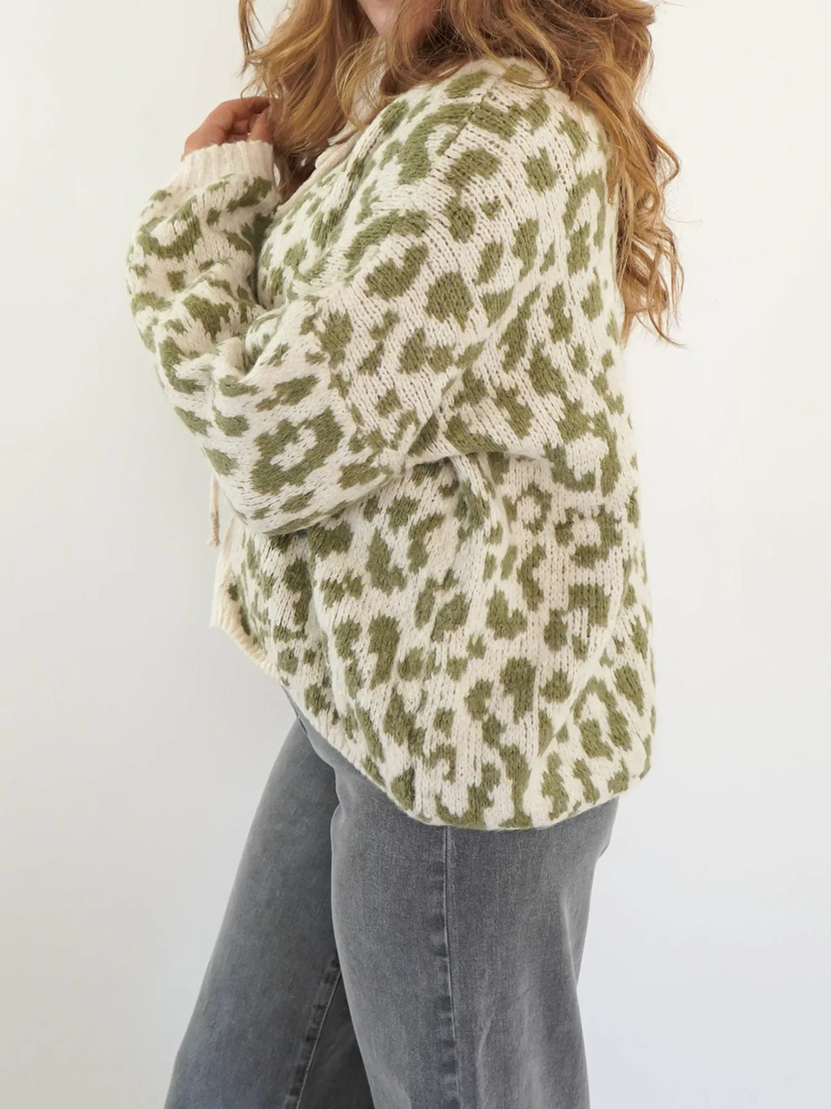 Irja leopardmönstrad cardigan