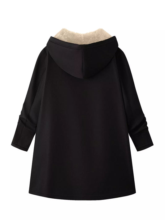 Sara hoodie i fleece