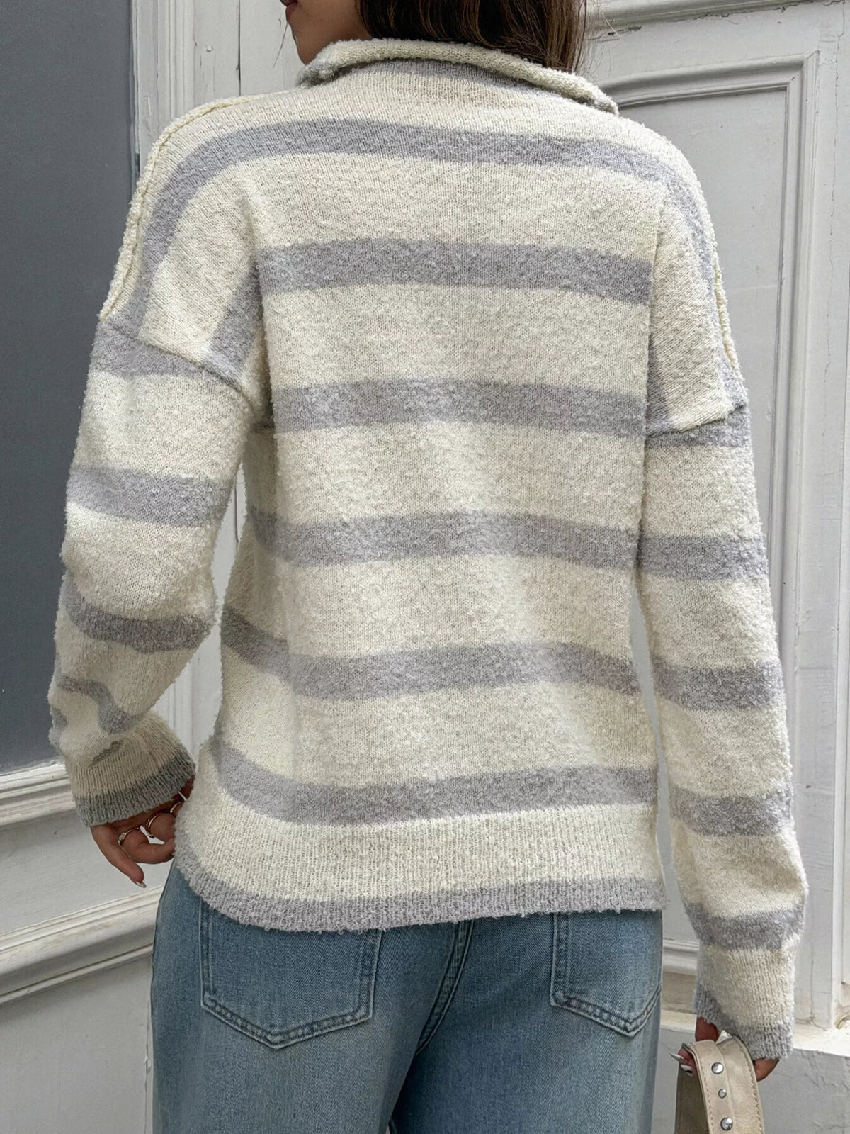 Marita randig cardigan