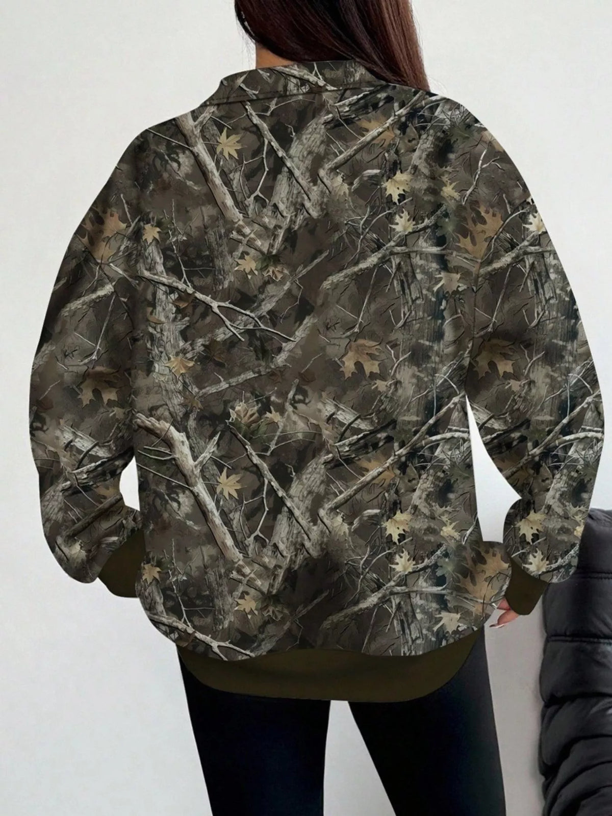 Flora mönstrad sweatshirt