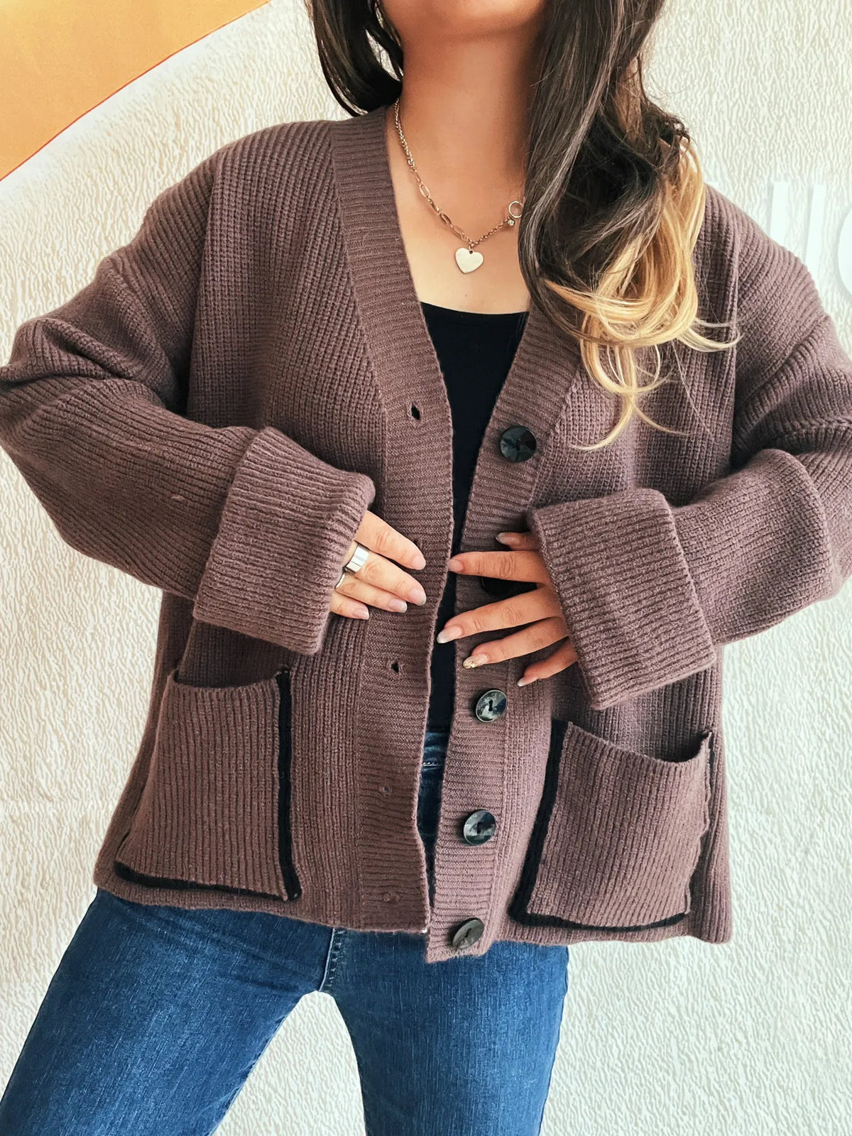 Lisette v-ringad cardigan
