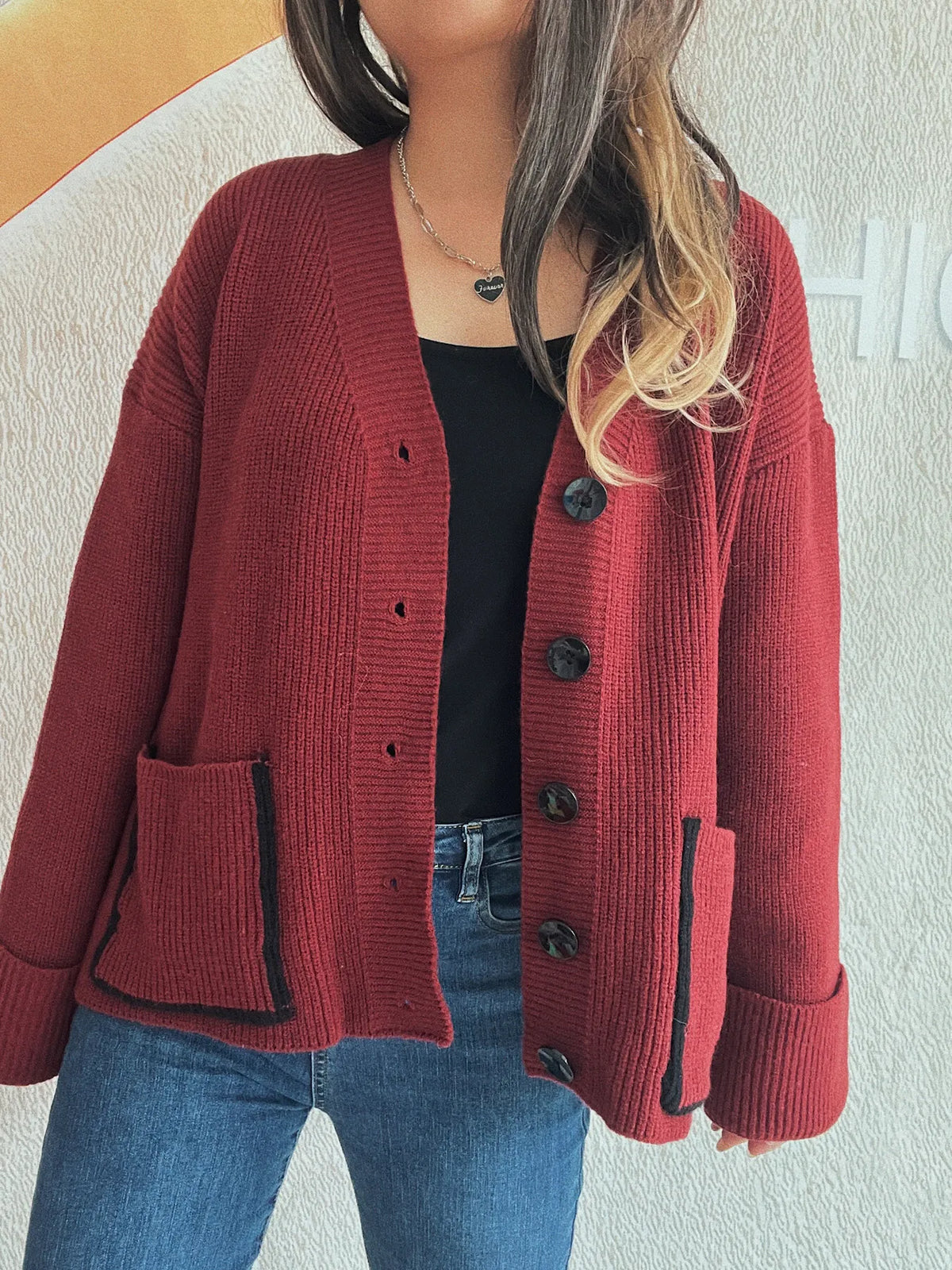 Lisette v-ringad cardigan