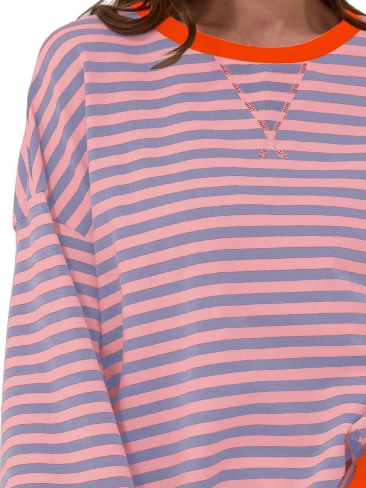 Ella randig sweatshirt