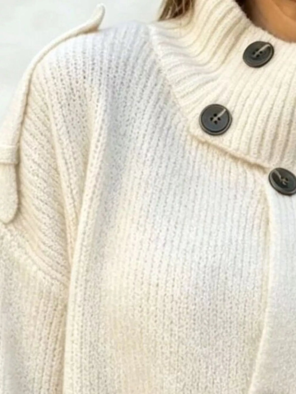 Gro cardigan med halvpolo