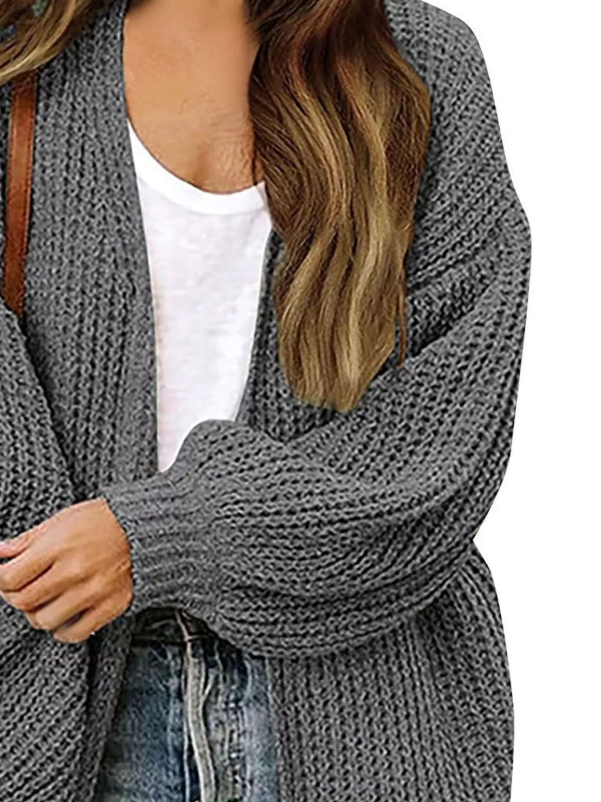 Senta grovstickad cardigan
