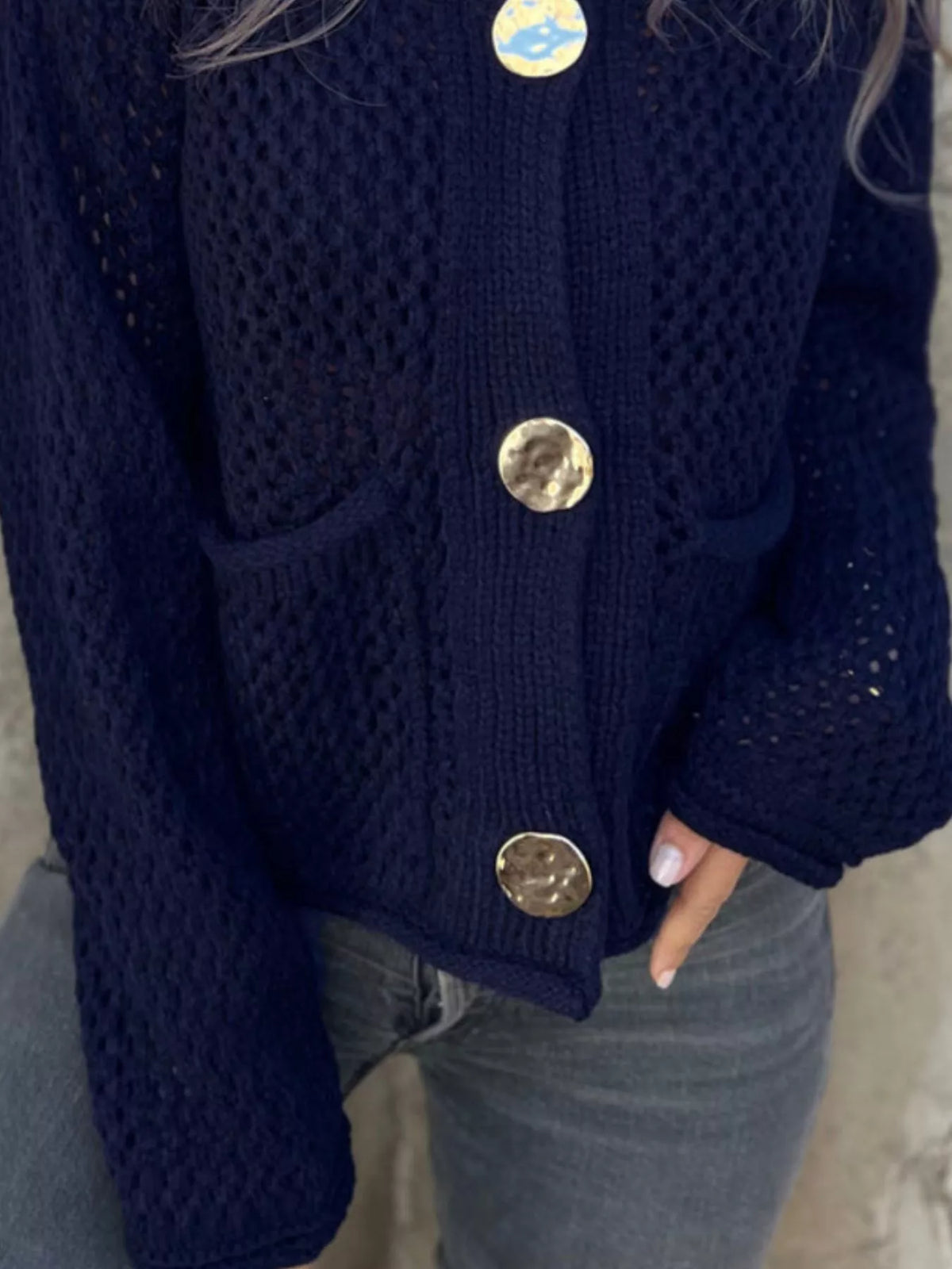 Verity virkad cardigan