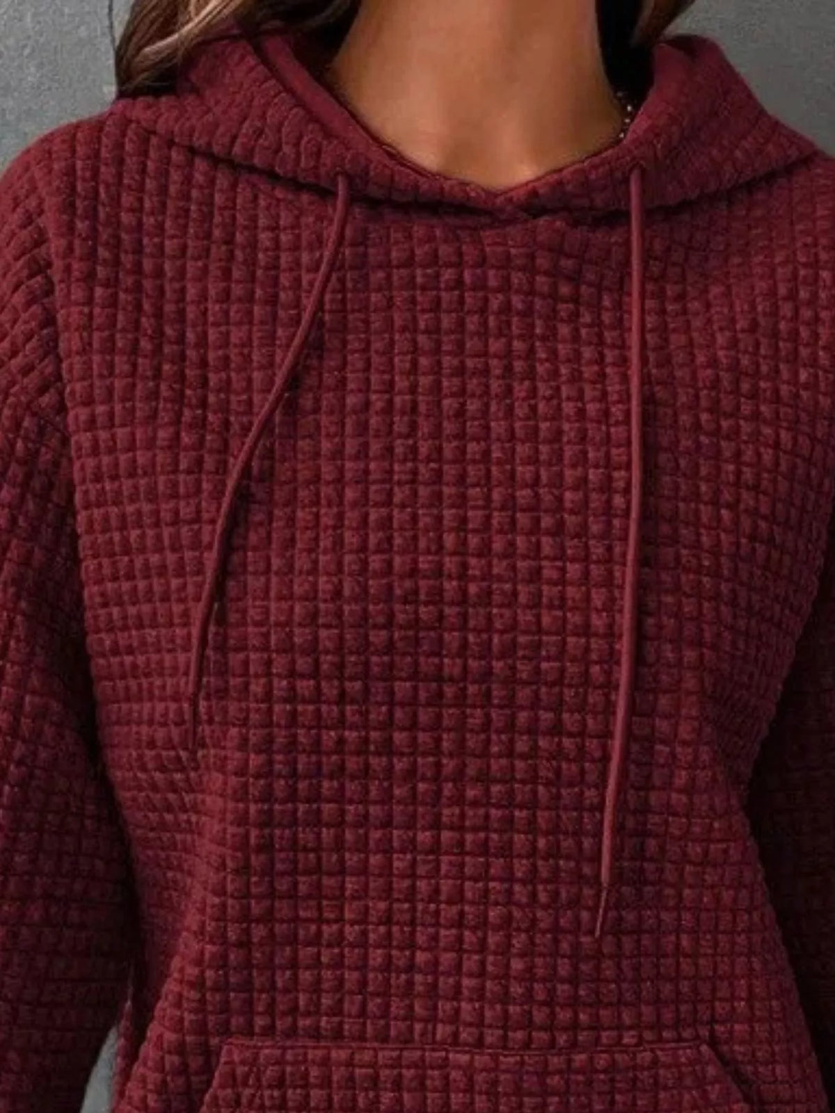 Elia texturerad hoodie