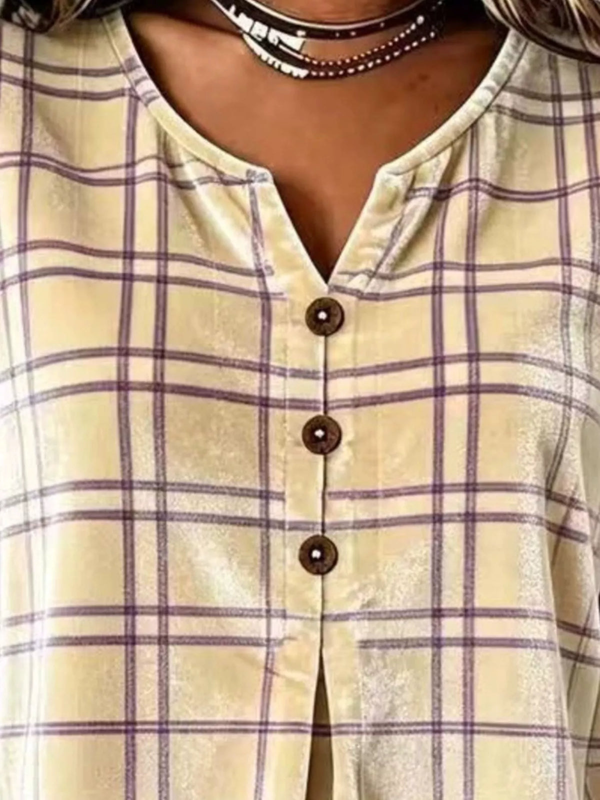Emelie rutig blus