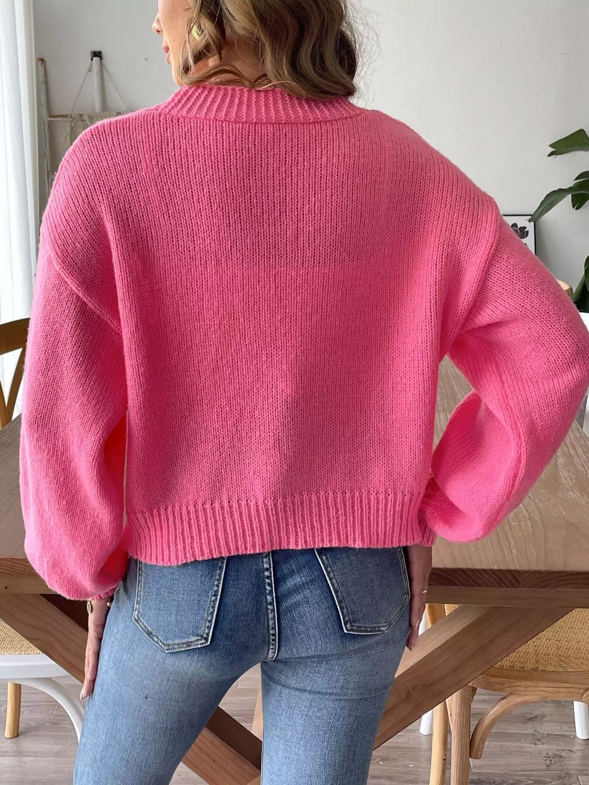 Mätta blommig cardigan