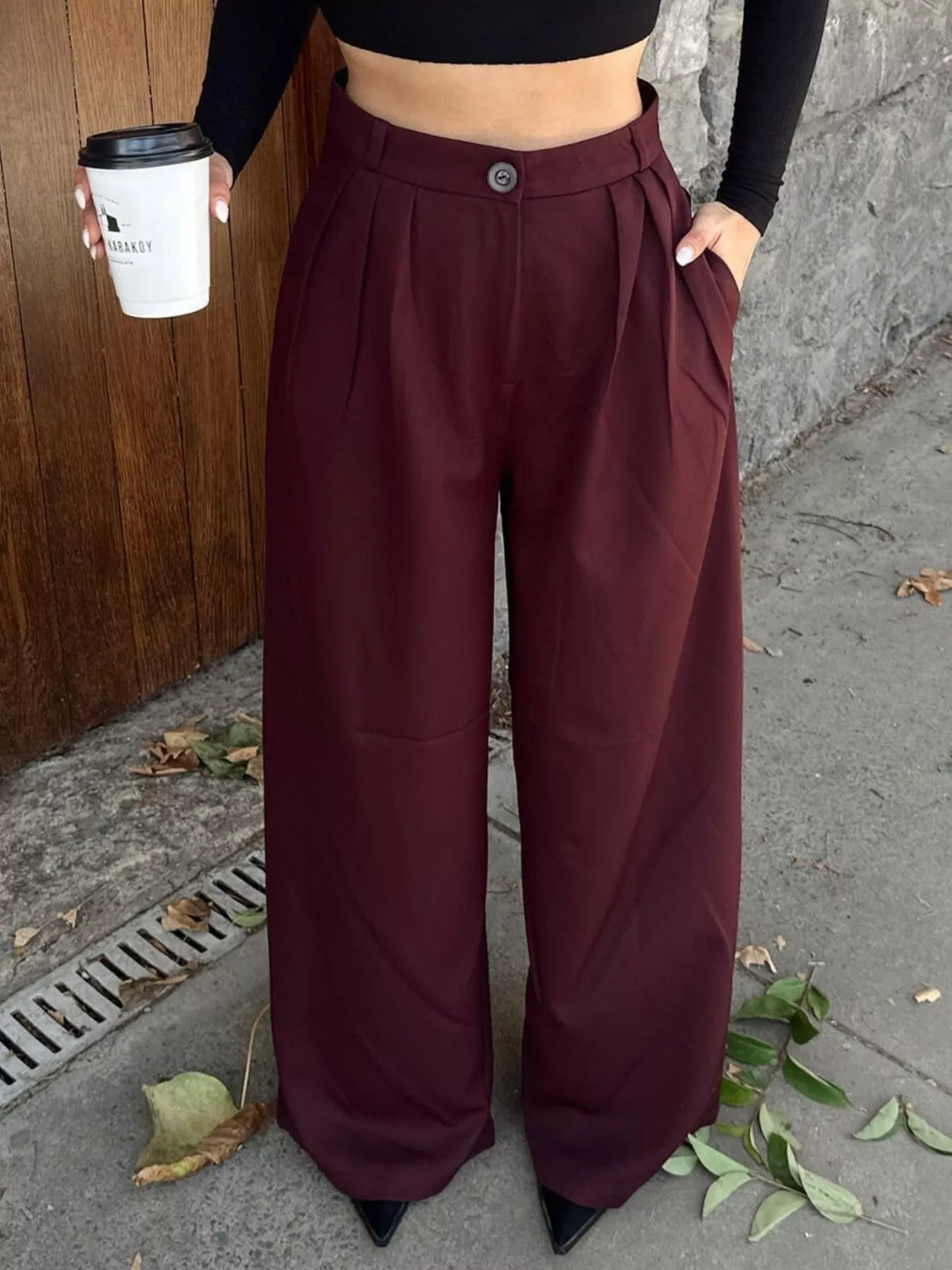 Judit högmidjade byxor