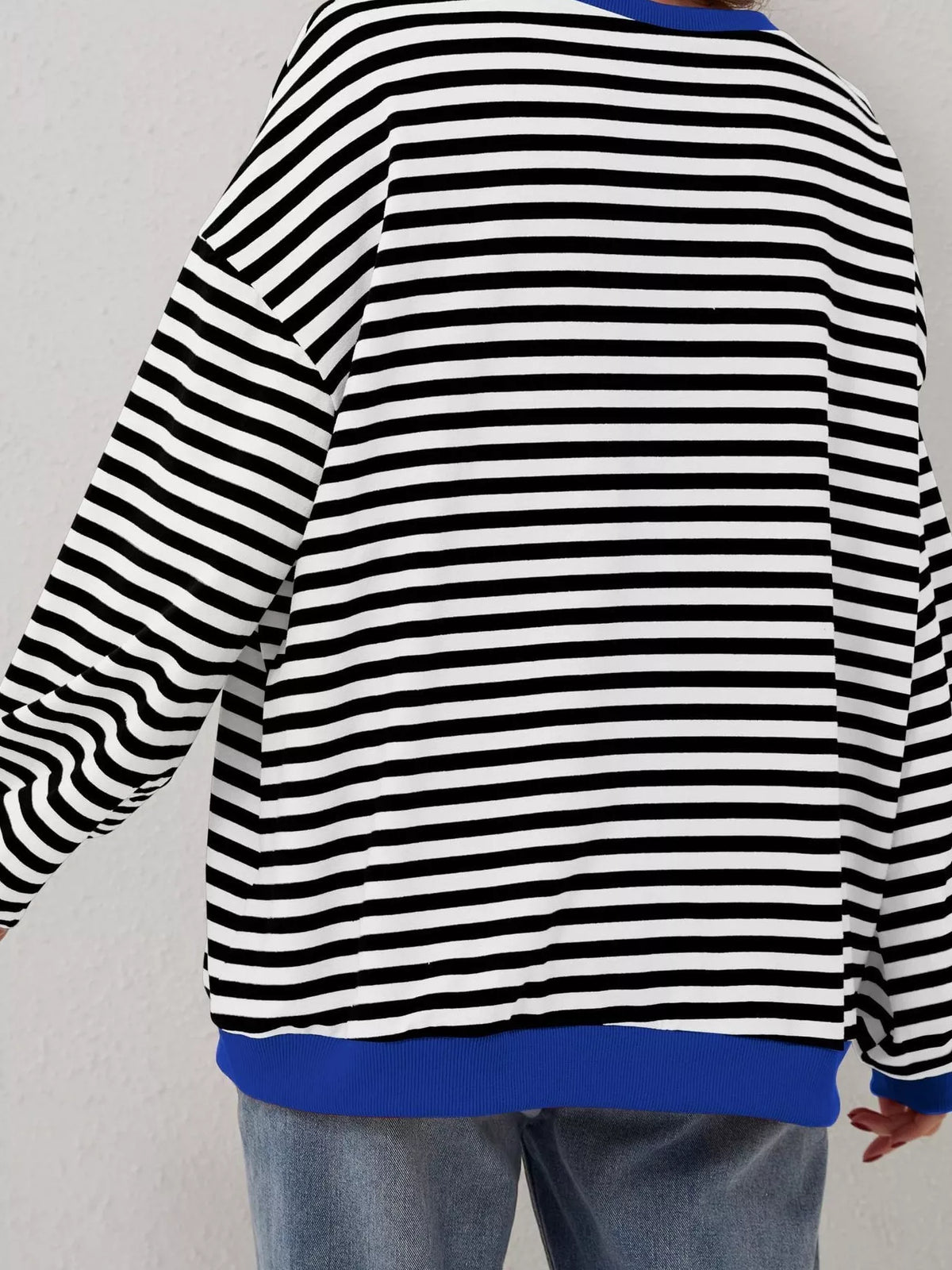 Ella randig sweatshirt