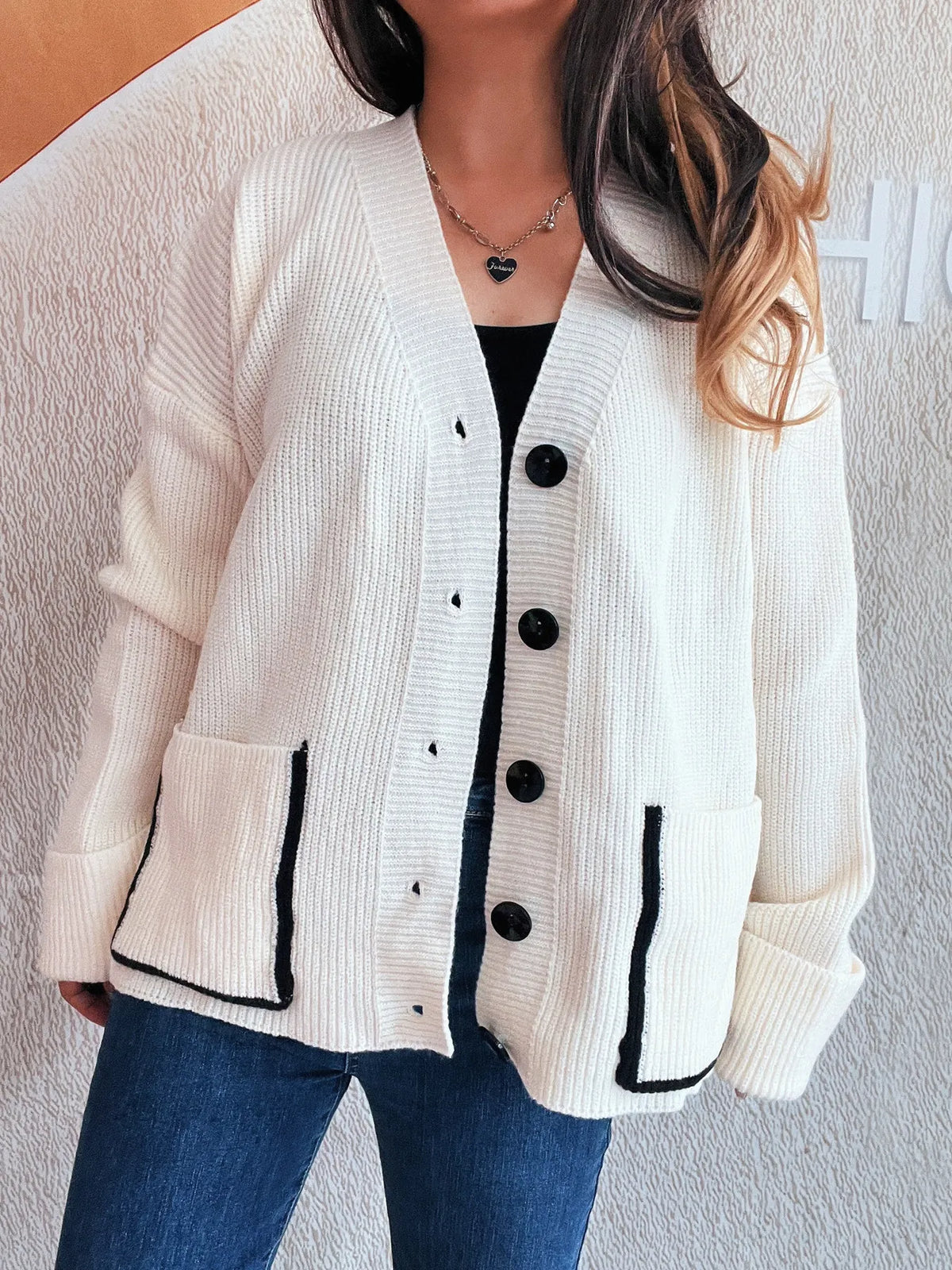 Lisette v-ringad cardigan