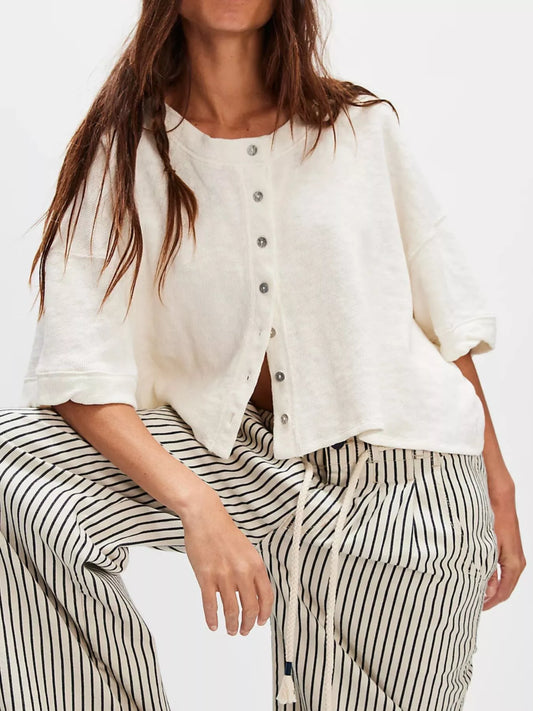 Miriana oversize cardigan, vit