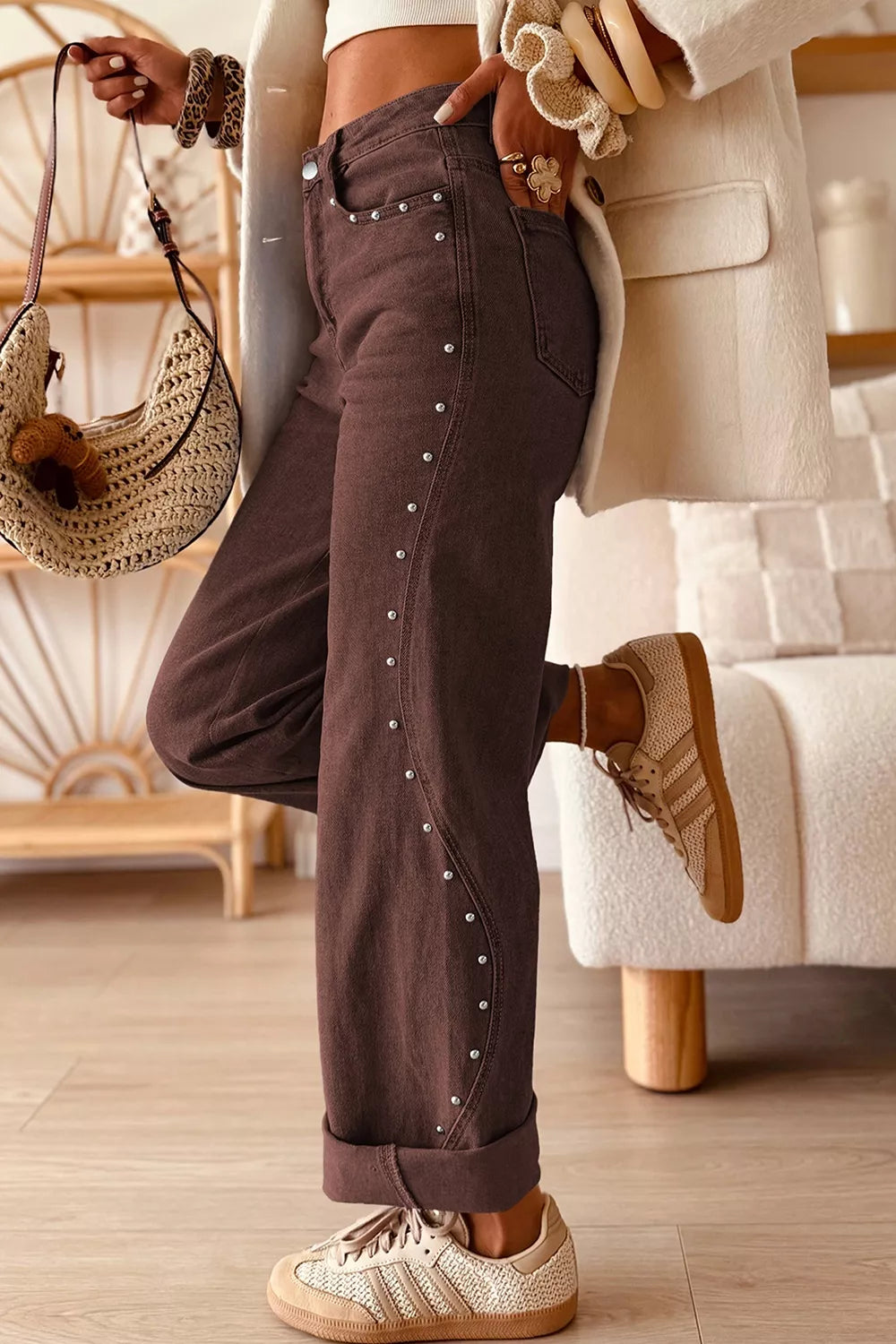 Ivana jeans med nitar