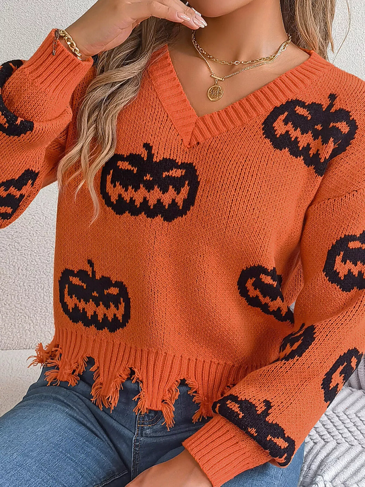 Doris tröja med pumpamotiv