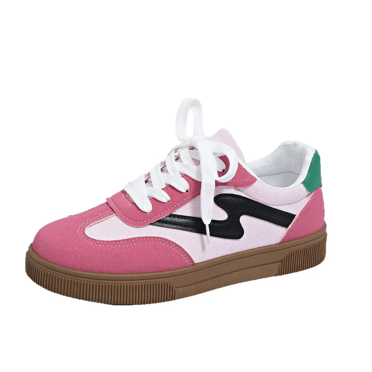 Nuria sneakers i läderlook