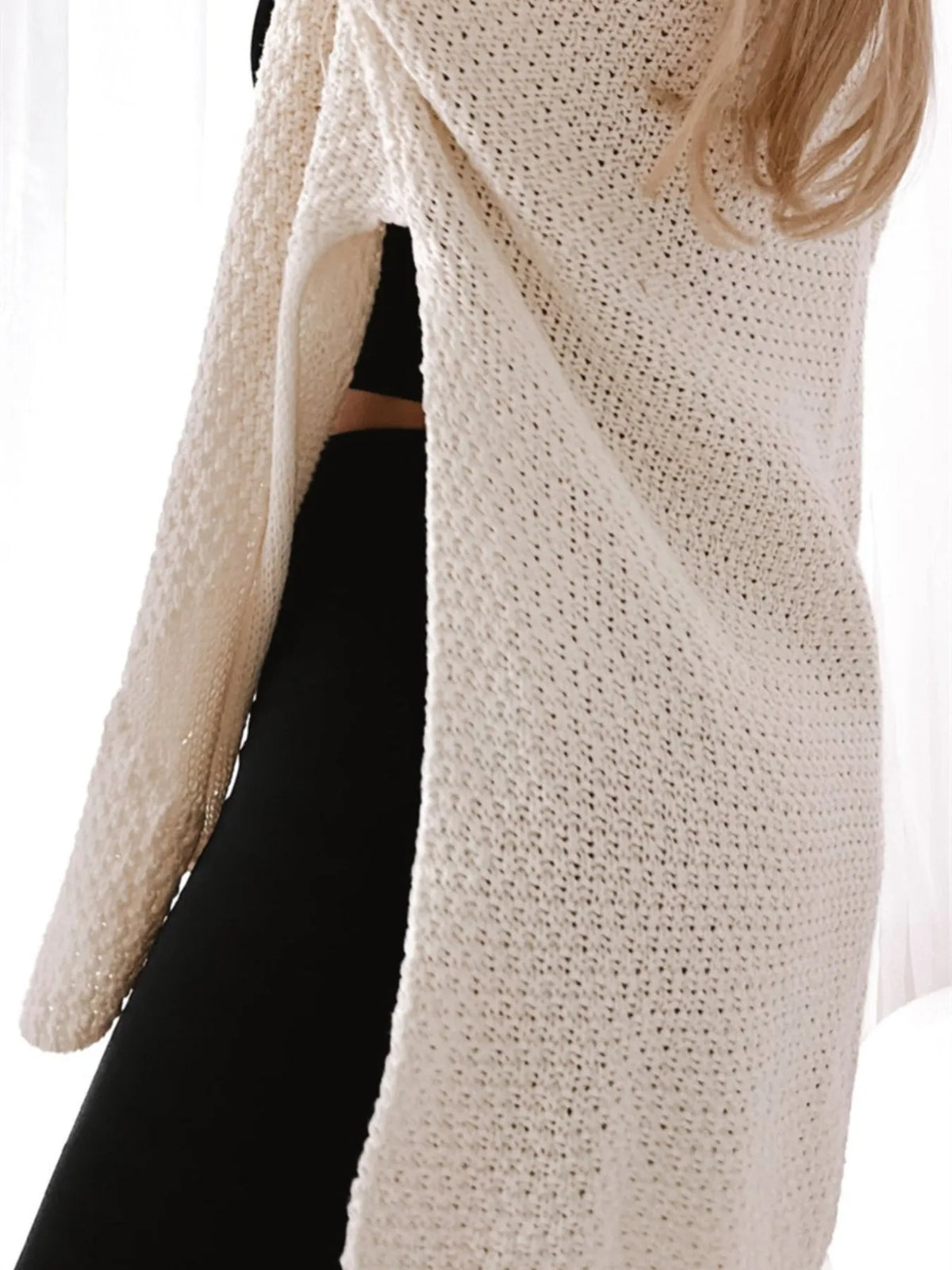 Florentina cardigan med slits