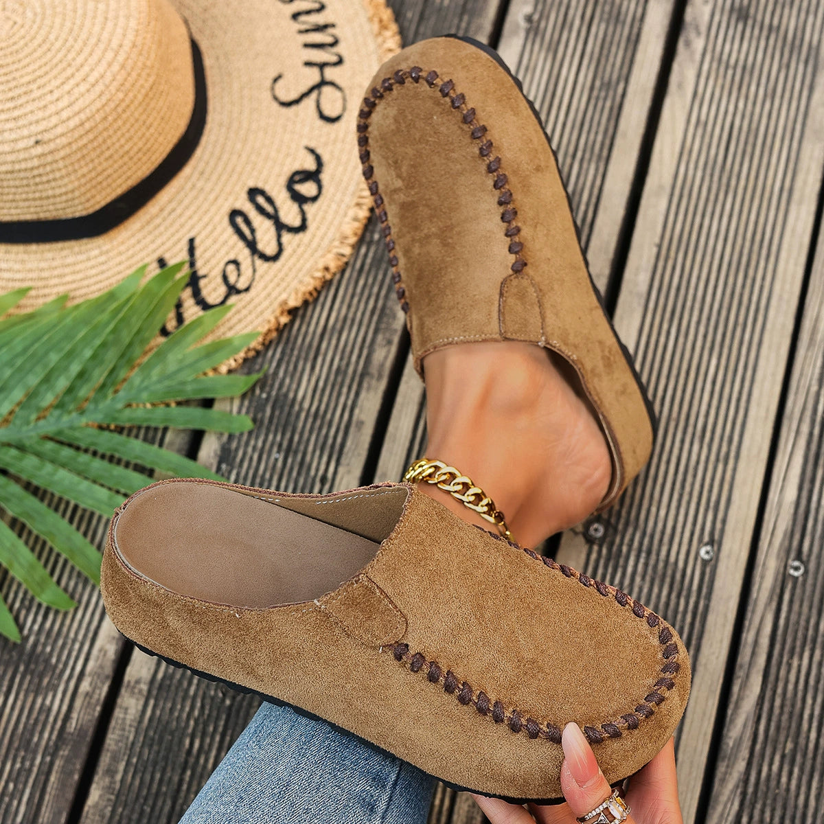Ieva platta slip-ons