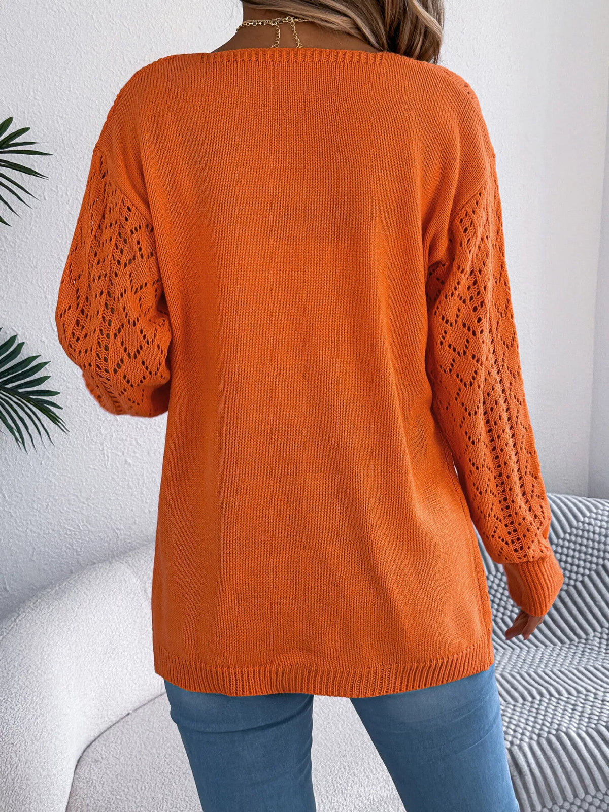 Calanthe hålstickad cardigan