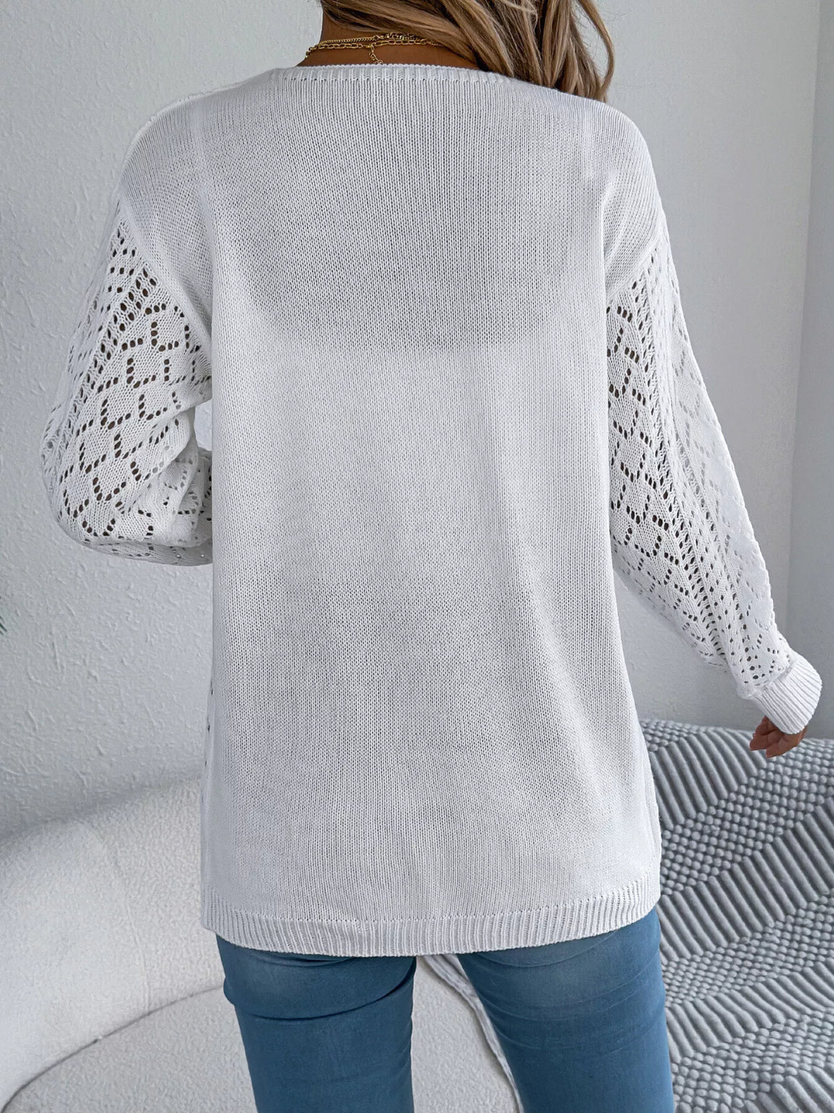 Calanthe hålstickad cardigan