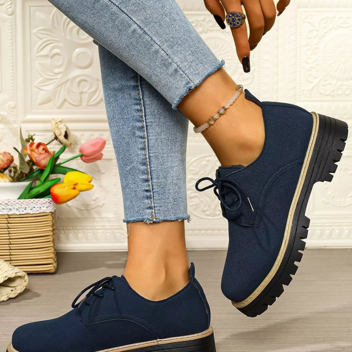 Florine loafers i mocka