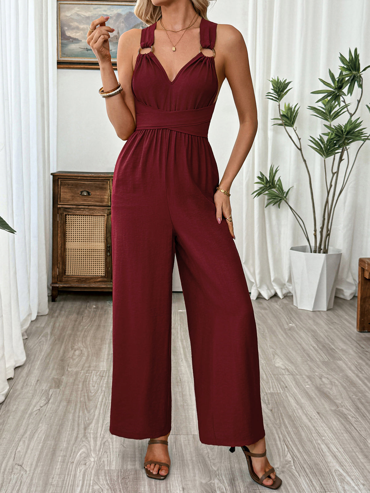 Lou v-ringad jumpsuit