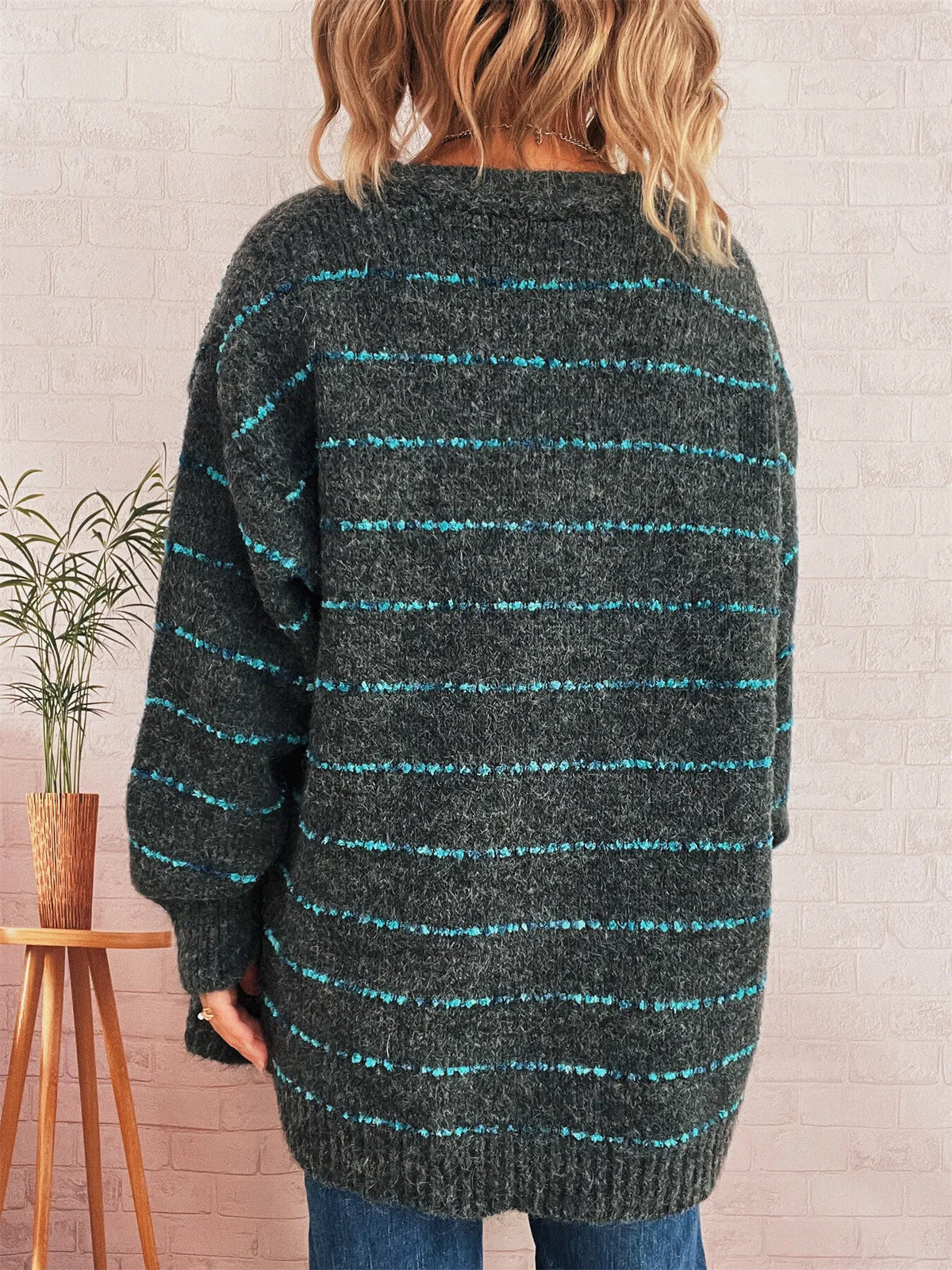 Saskia randig cardigan