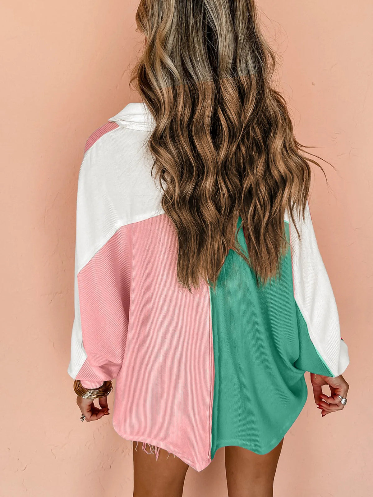 Vanja sweatshirt med färgblock