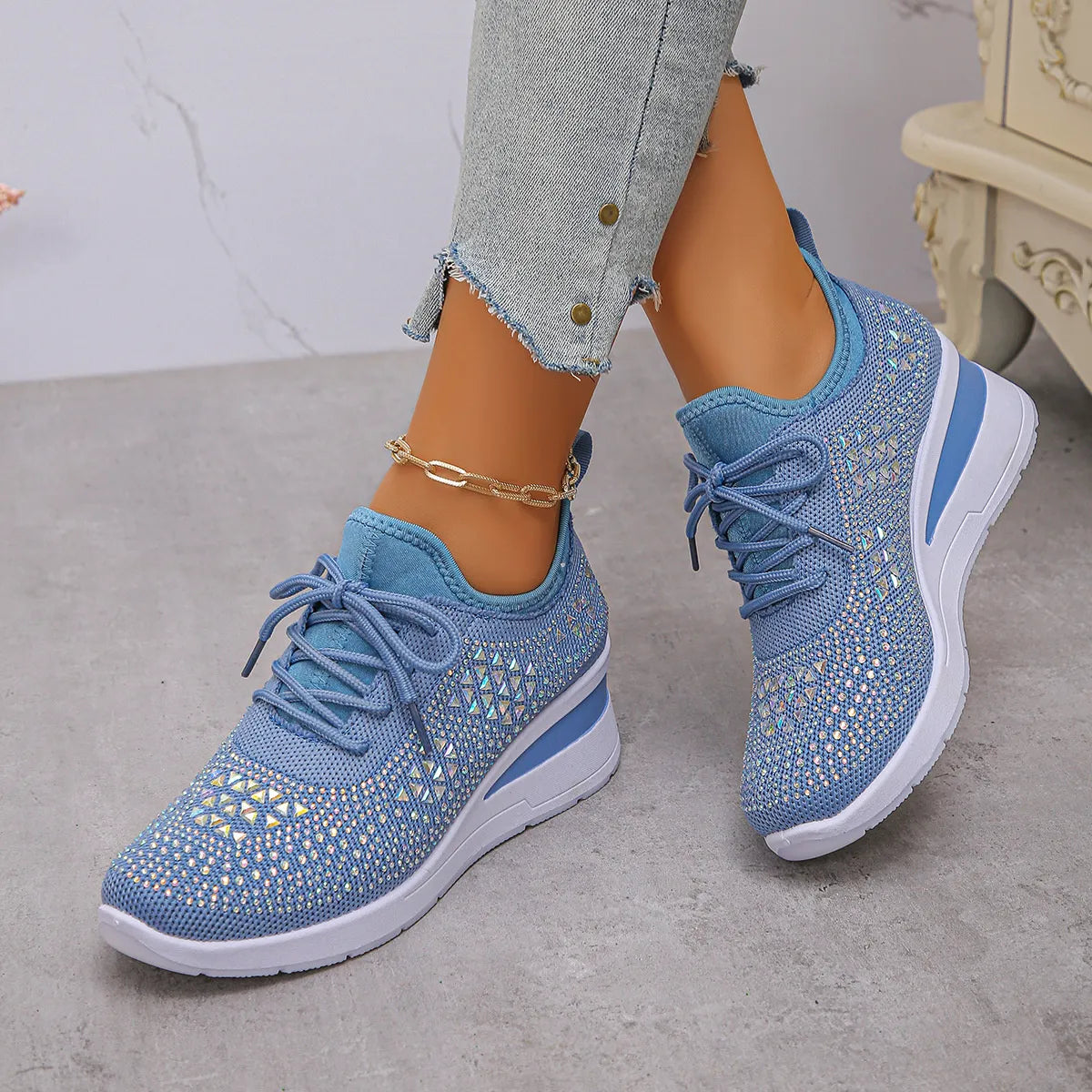 Luciana sneakers med strass