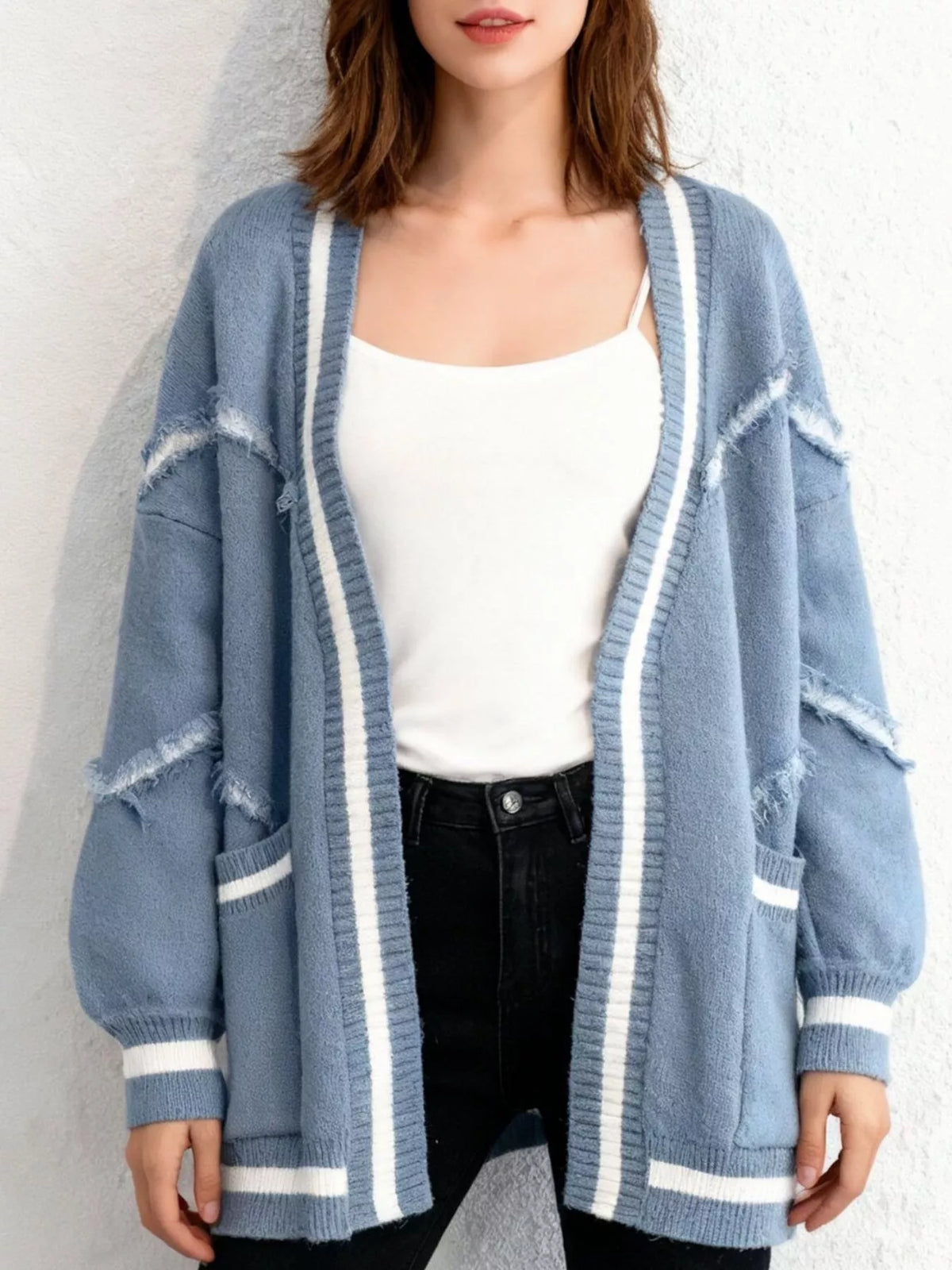 Alani oversize cardigan, blå