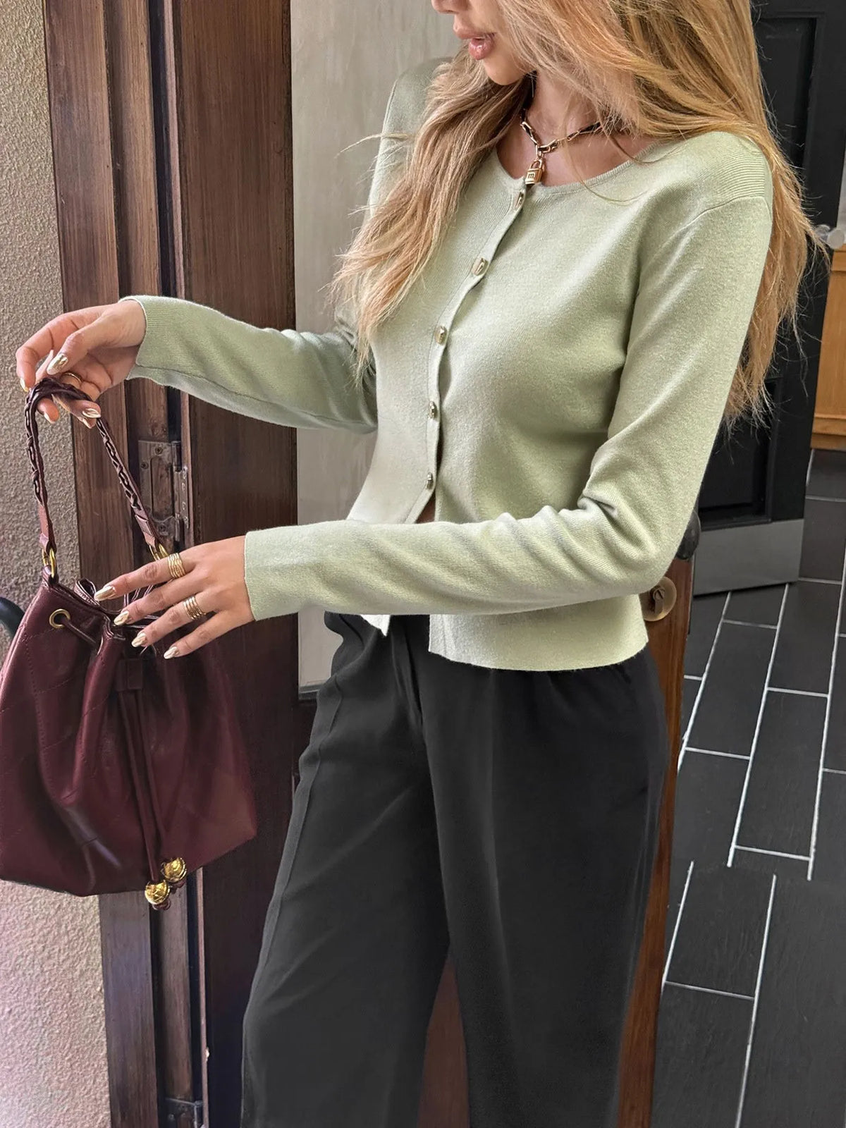 Amandine kroppsnära cardigan