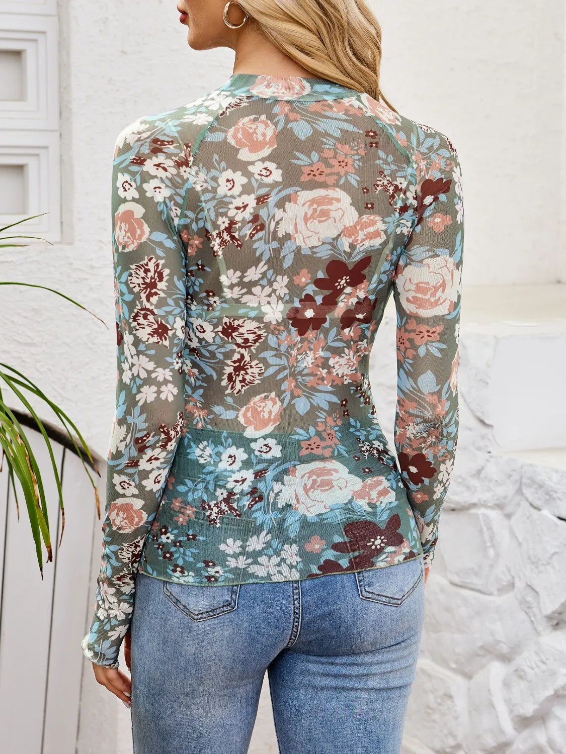 Amelia blommig topp