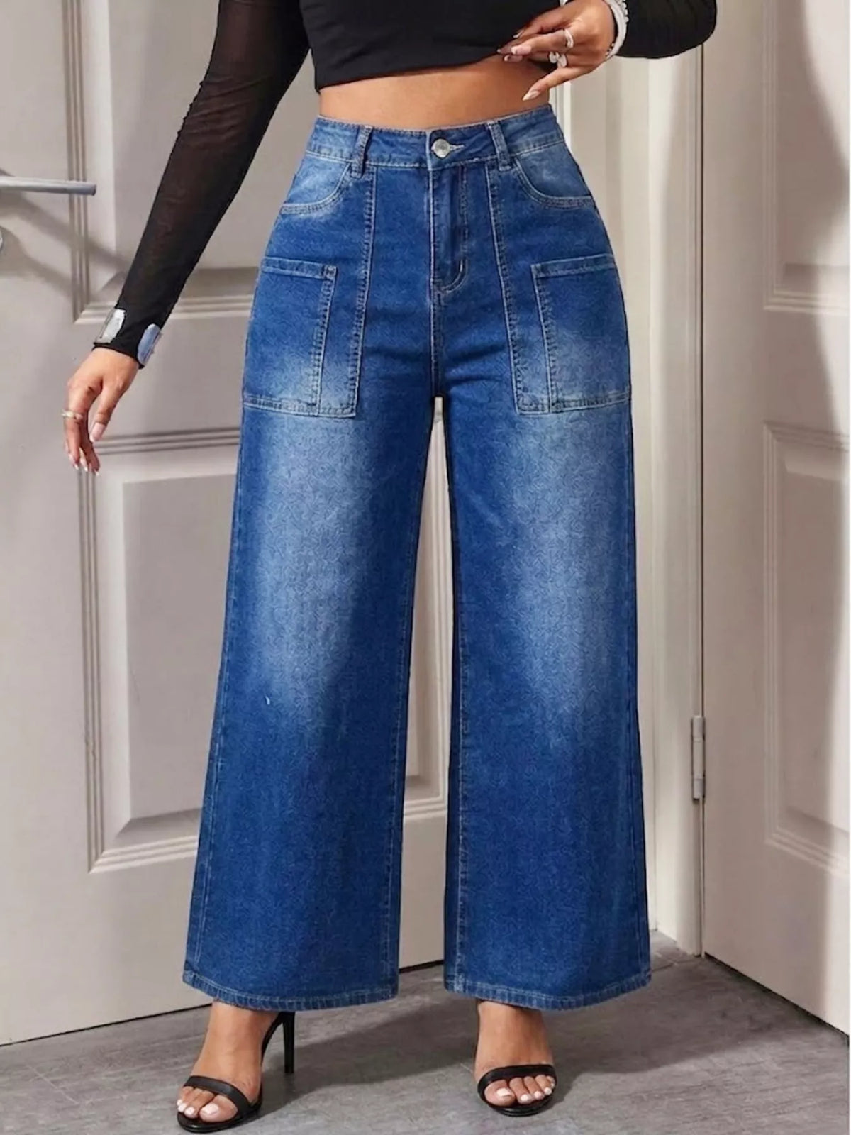 Georgina högmidjade jeans