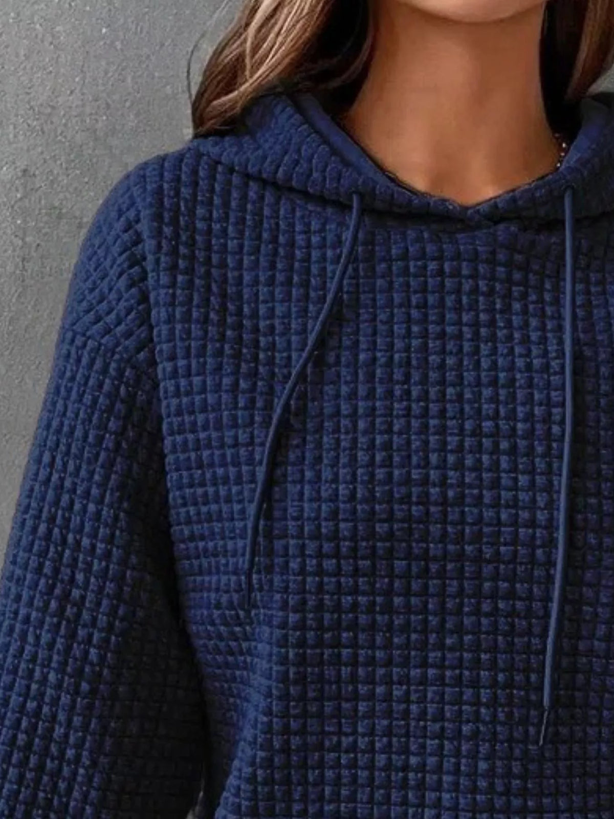 Elia texturerad hoodie