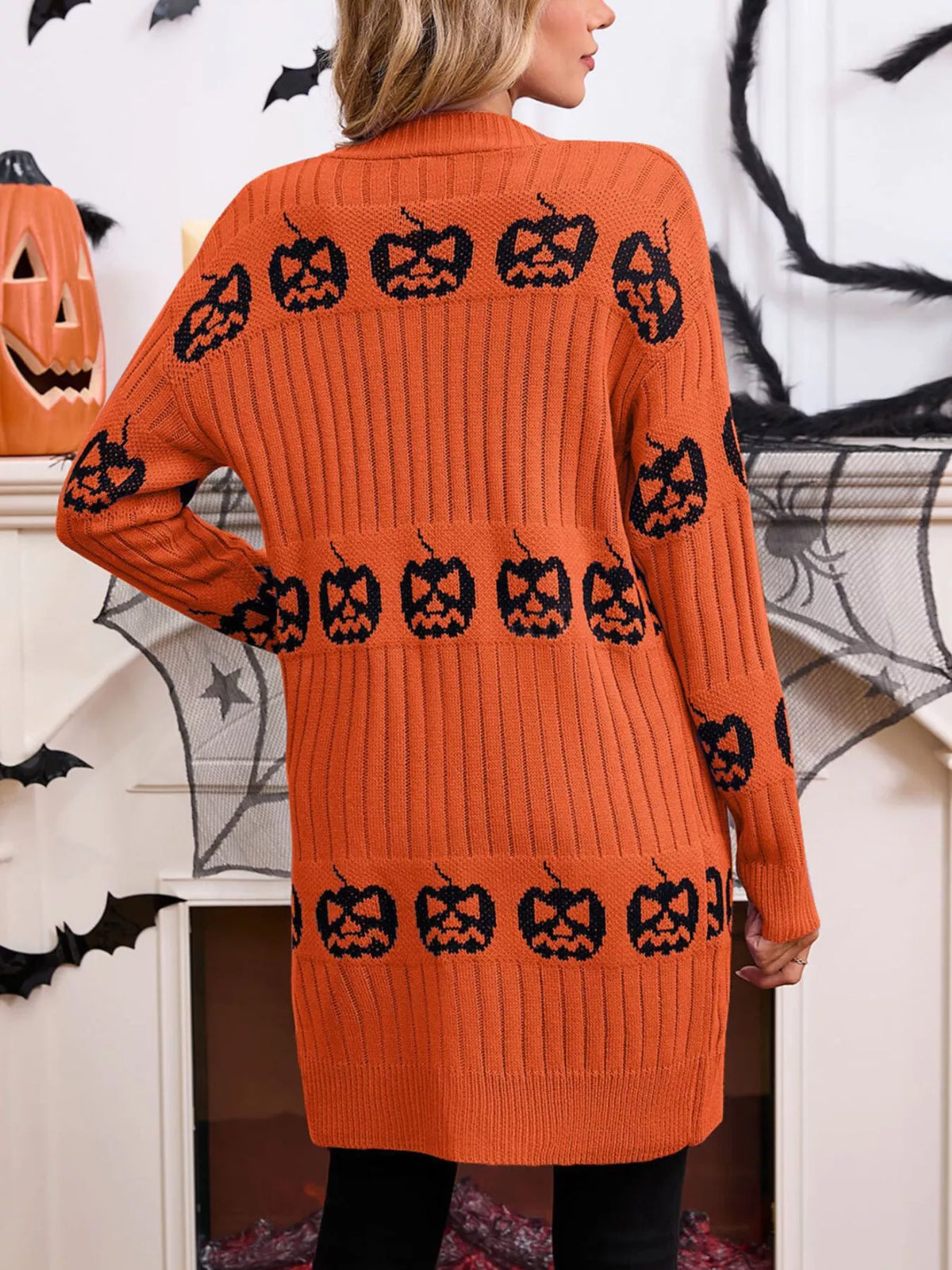 Belina cardigan med pumpamotiv