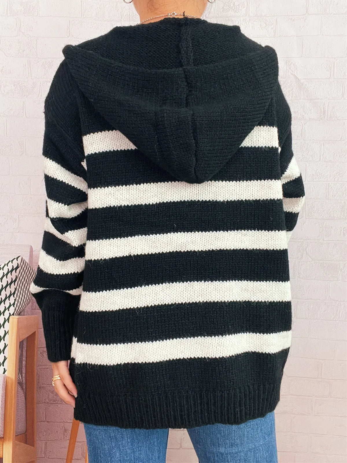Nayla randig cardigan