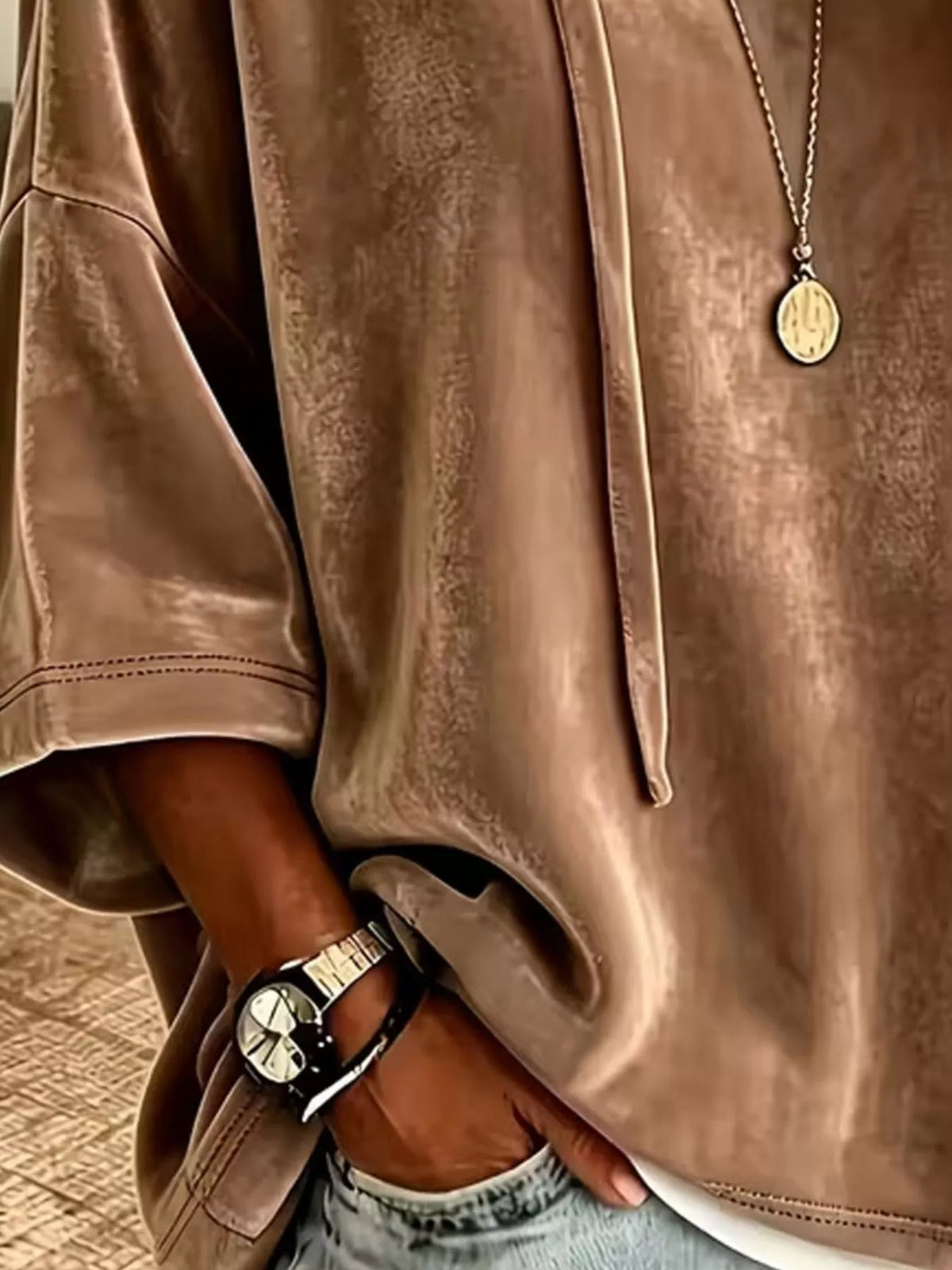 Agnes hoodie i sammet