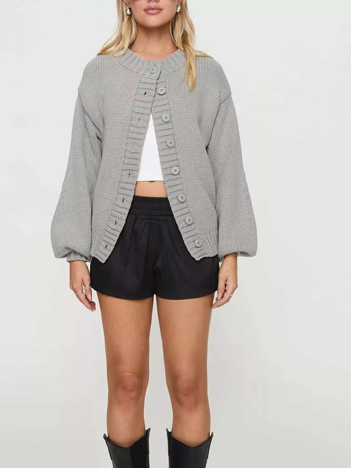 Yvette grovstickad cardigan
