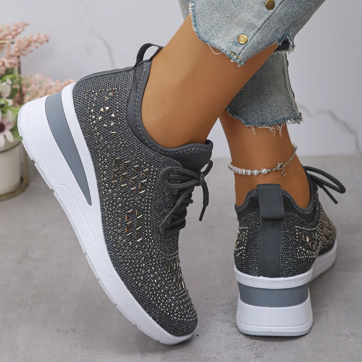 Luciana sneakers med strass