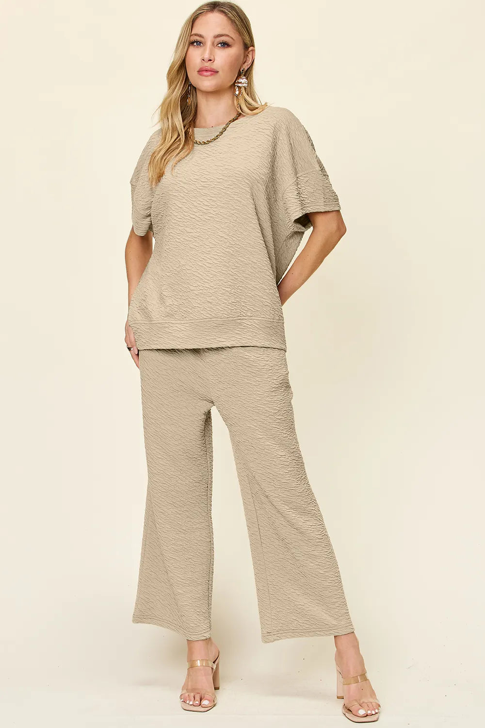 Carmela ankellångt set, khaki
