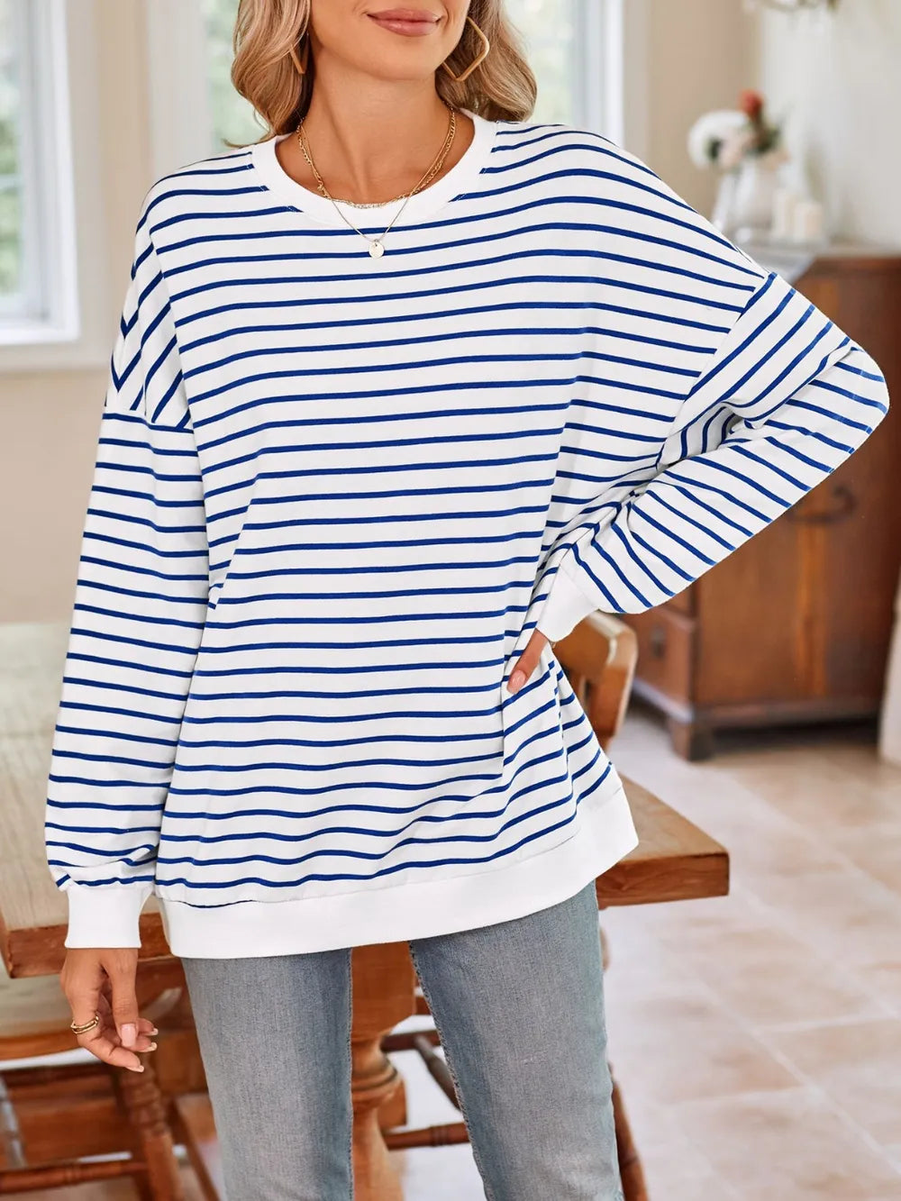 Birgit randig sweatshirt