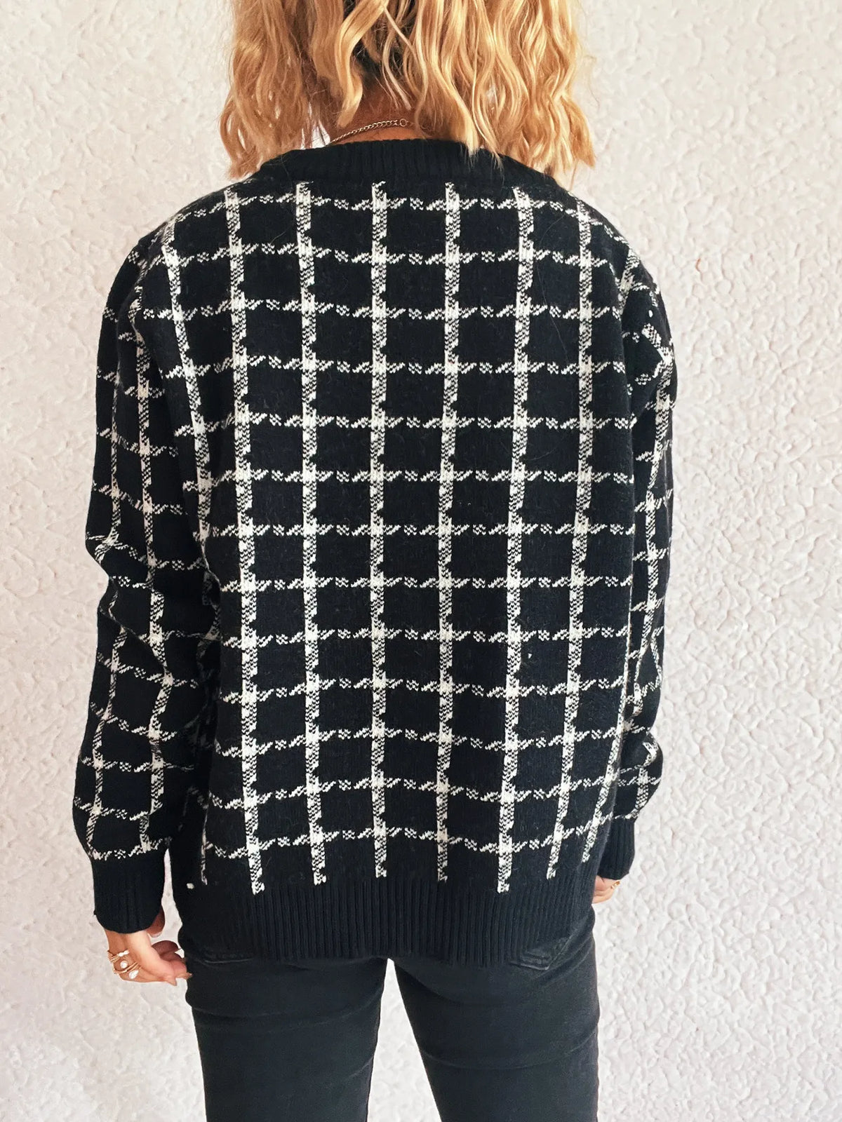 Holly rutig cardigan