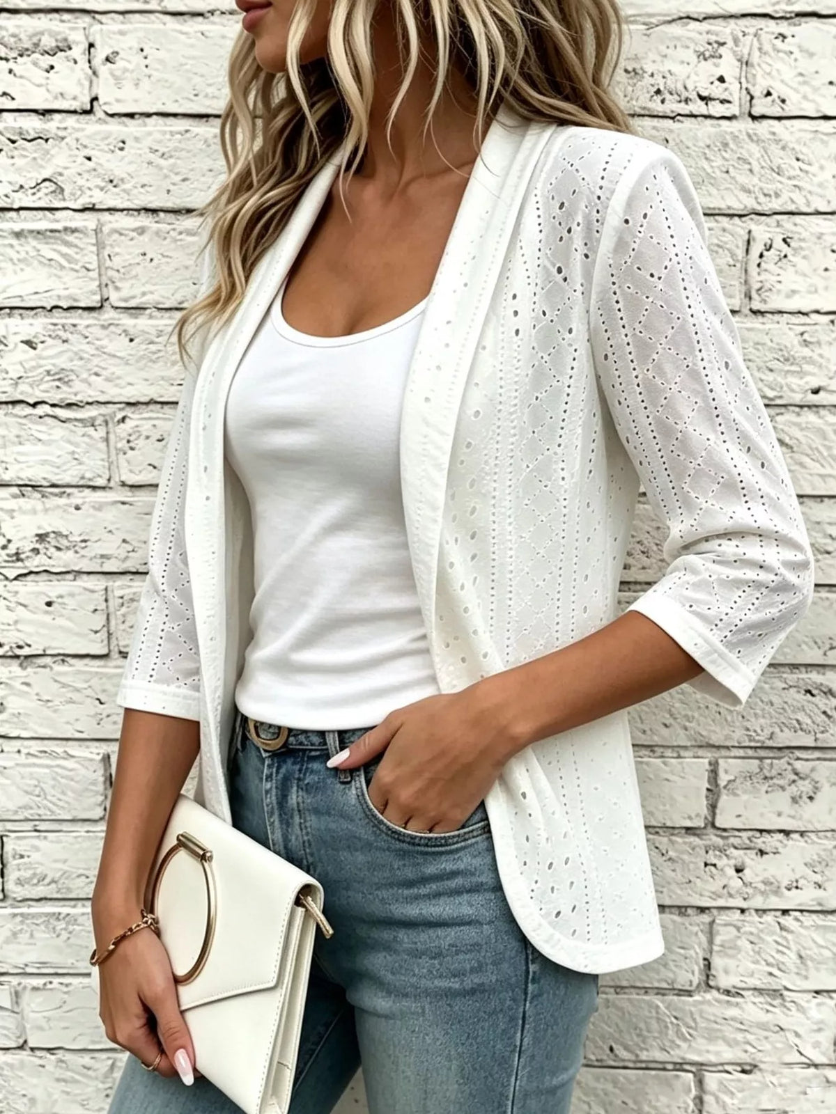 Siri broderad cardigan