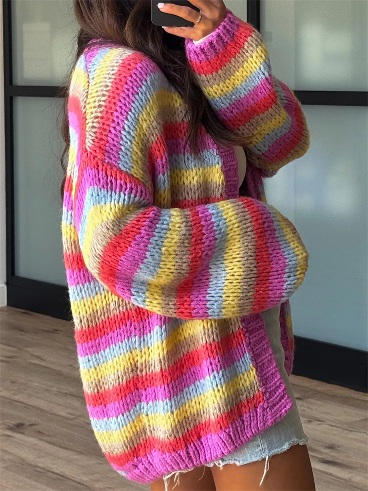 Ruby randig cardigan