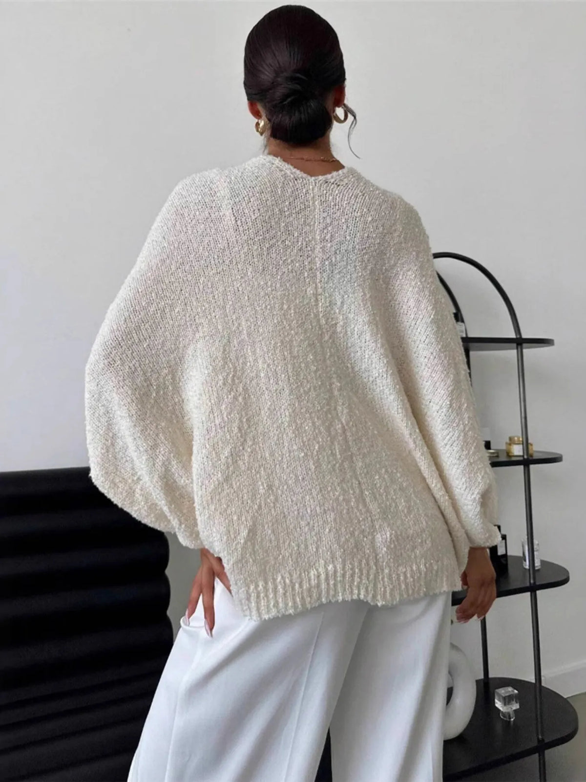 Elodie cardigan med vriden front