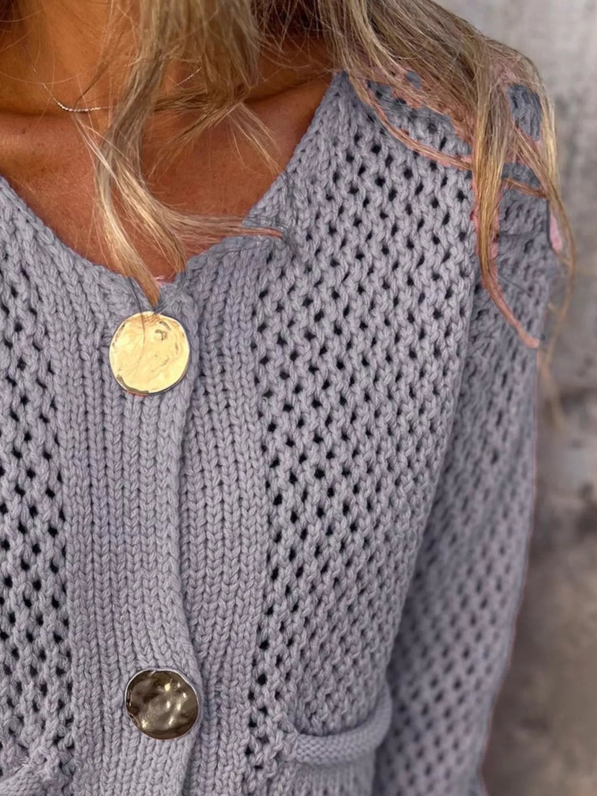 Verity virkad cardigan