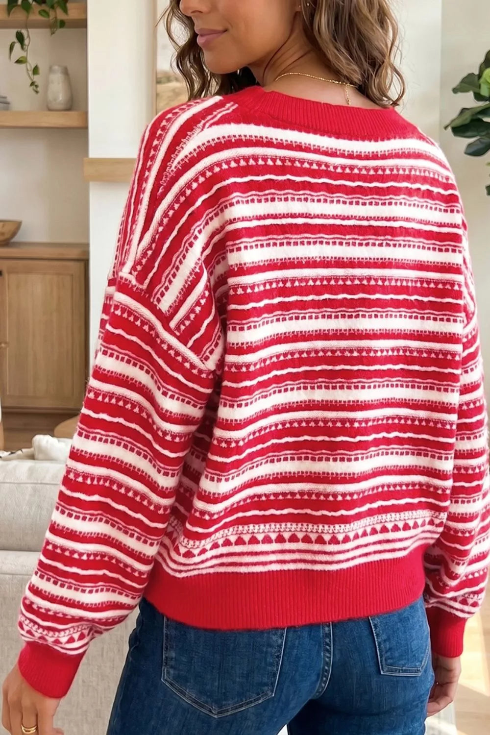 Wendela geometrisk cardigan