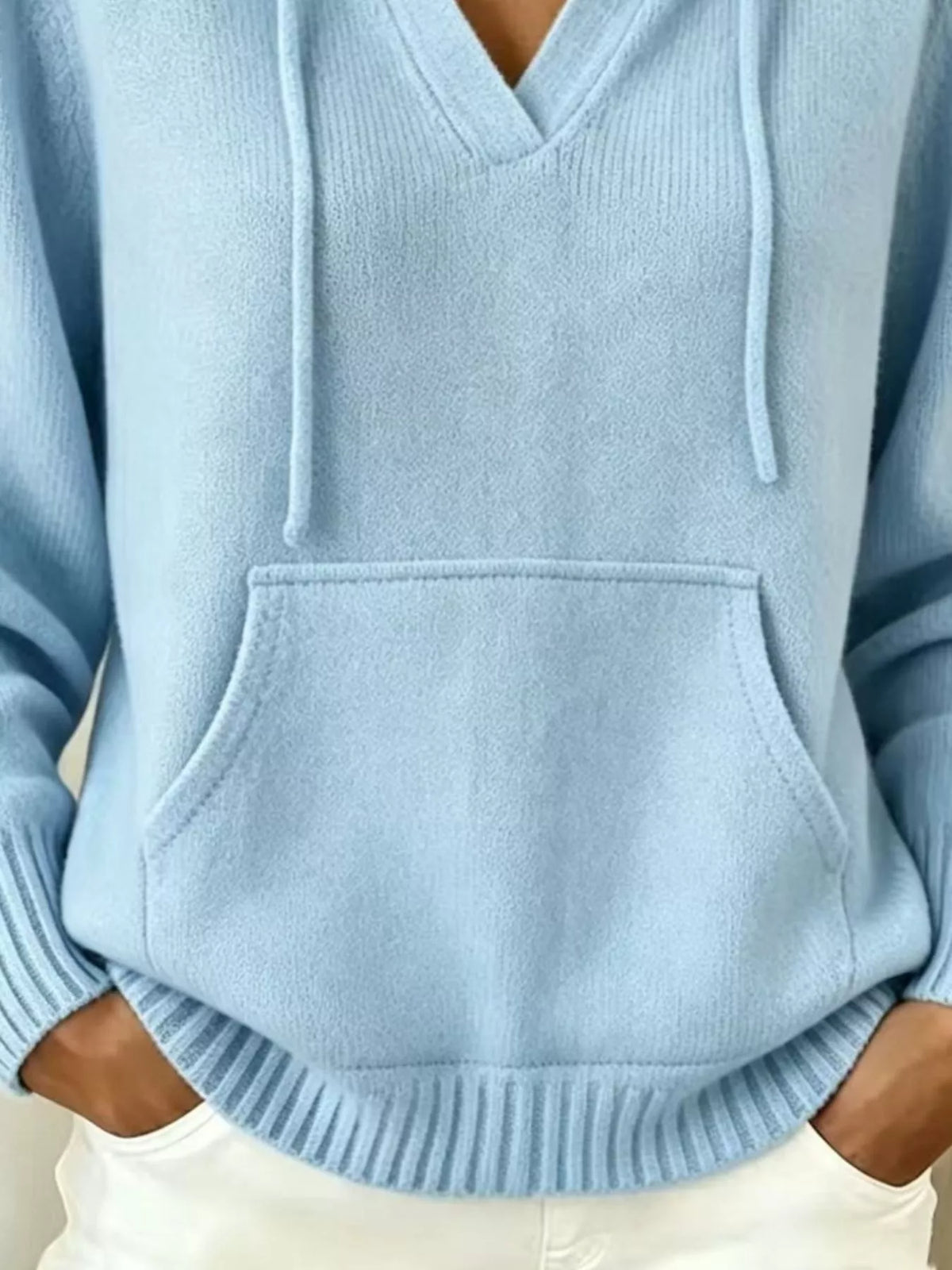 Kjersti stickad hoodie