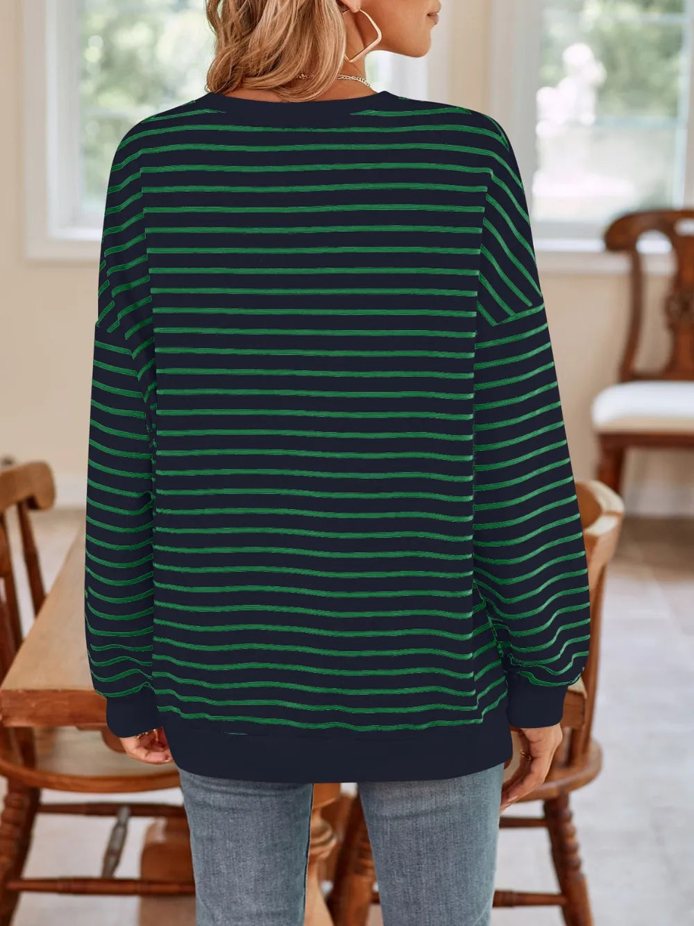 Birgit randig sweatshirt