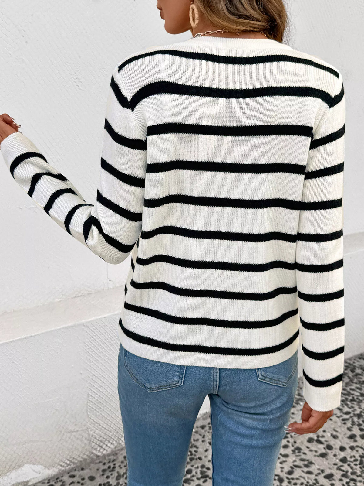 Tiia randig cardigan
